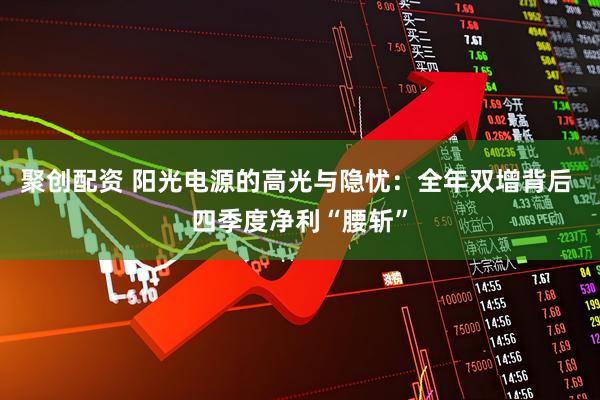 聚创配资 阳光电源的高光与隐忧：全年双增背后 四季度净利“腰斩”